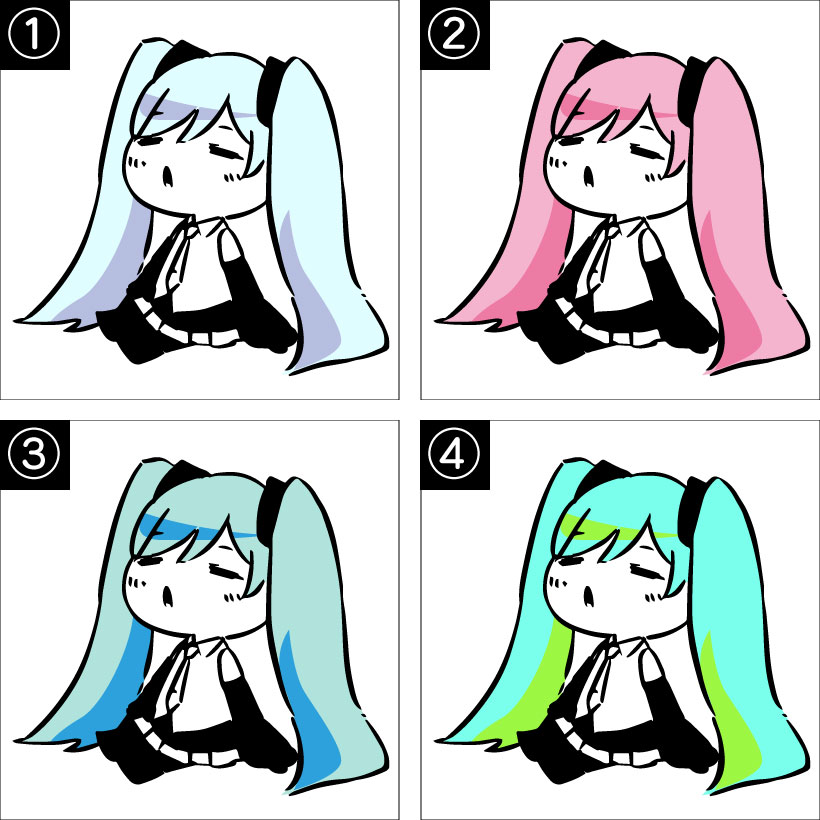 初音ミク髪色 検定 上級 すろぉもぉしょん カラオケutaten