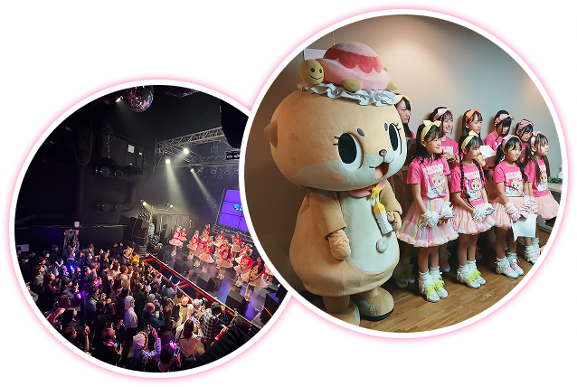 ライブ風景とちぃたん☆ぼんばーずの写真