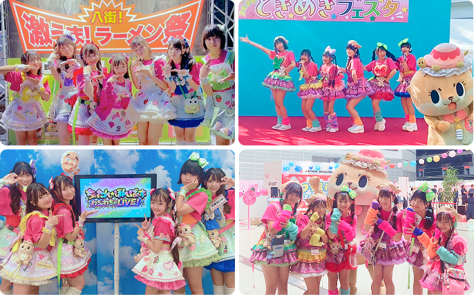 ライブ風景とちぃたん☆ぼんばーずの写真
