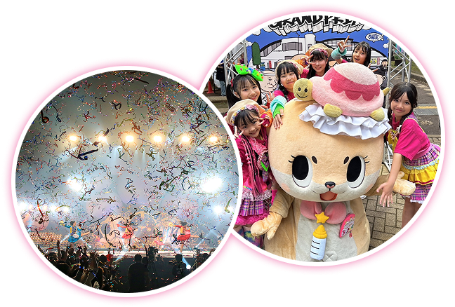 ライブ風景とちぃたん☆ぼんばーずの写真