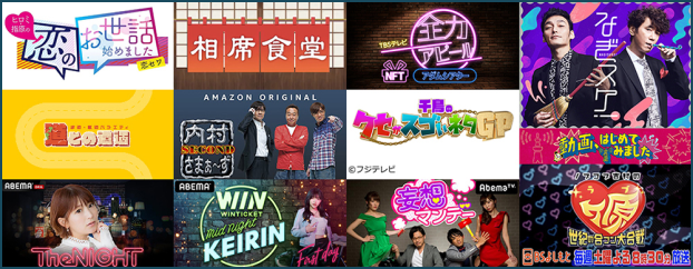 出演歴のあるテレビ番組一覧