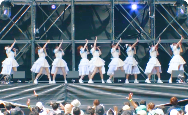 なんキニのライブ中の写真