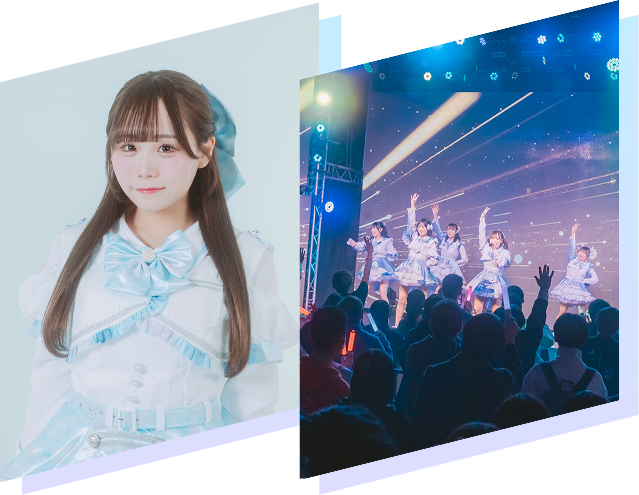 所属アイドルとライブ風景の写真